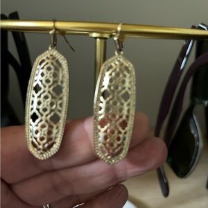 Kendra Scott Gold Filigree Earrings